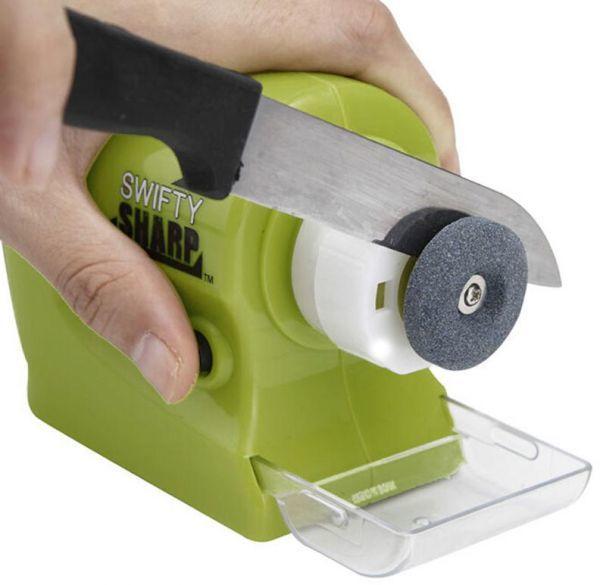 Electric Knife Sharpener In Securable Stainless Steel for kitchen Knife/Knives/Scissors/Blades/Screw Drivers - SquareDubai