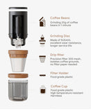 All-In-One Grinding & Brewing Portable Electric Coffee Grinder Profession Multifunctional Beans Grinder Coffee Maker