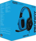Logitech G233 Prodigy Wired Gaming Headset (Black/Cyan) | 981-00070