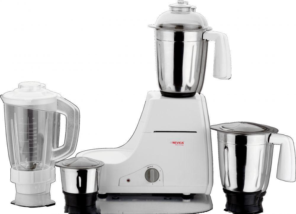 Nevica Stainless Steel Indian Mixer Grinder-4 Jars-750w - Nv-653ss