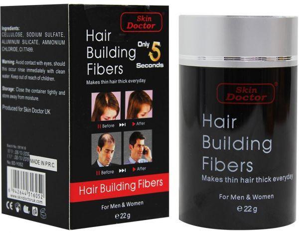 Skin Doctor Hair Building Fibers in just 5sec thin hair thick