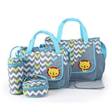 5pcs Baby Diaper Bags - Elephant Design - SnapZapp