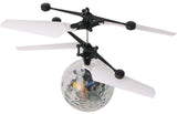 Mini Flying RC Ball,  Infrared Sensing Induction Disco Lighting Bird Toy Colorful LED Flashing