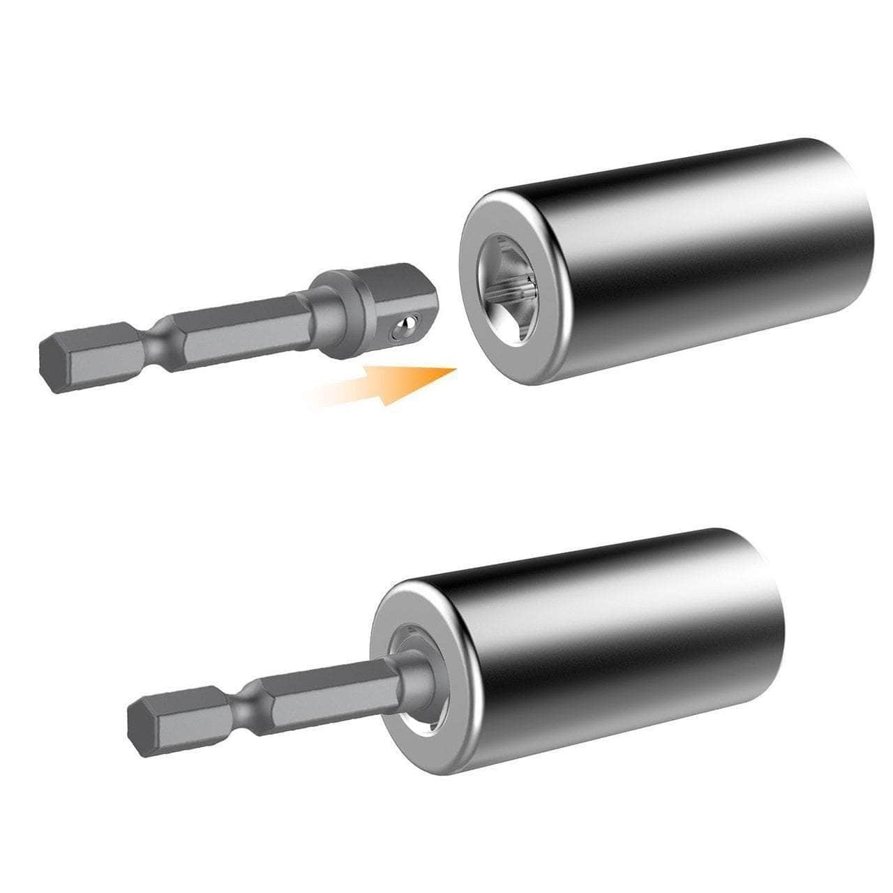Multi-function 7mm-19mm Universal Sockets Metric Wrench Power Drill Adapter Socket Professional Repair Tools