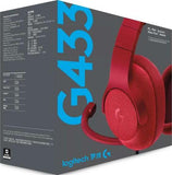 Logitech G433 7.1 Wired Surround Gaming Headset (Fire Red) | 981-000652