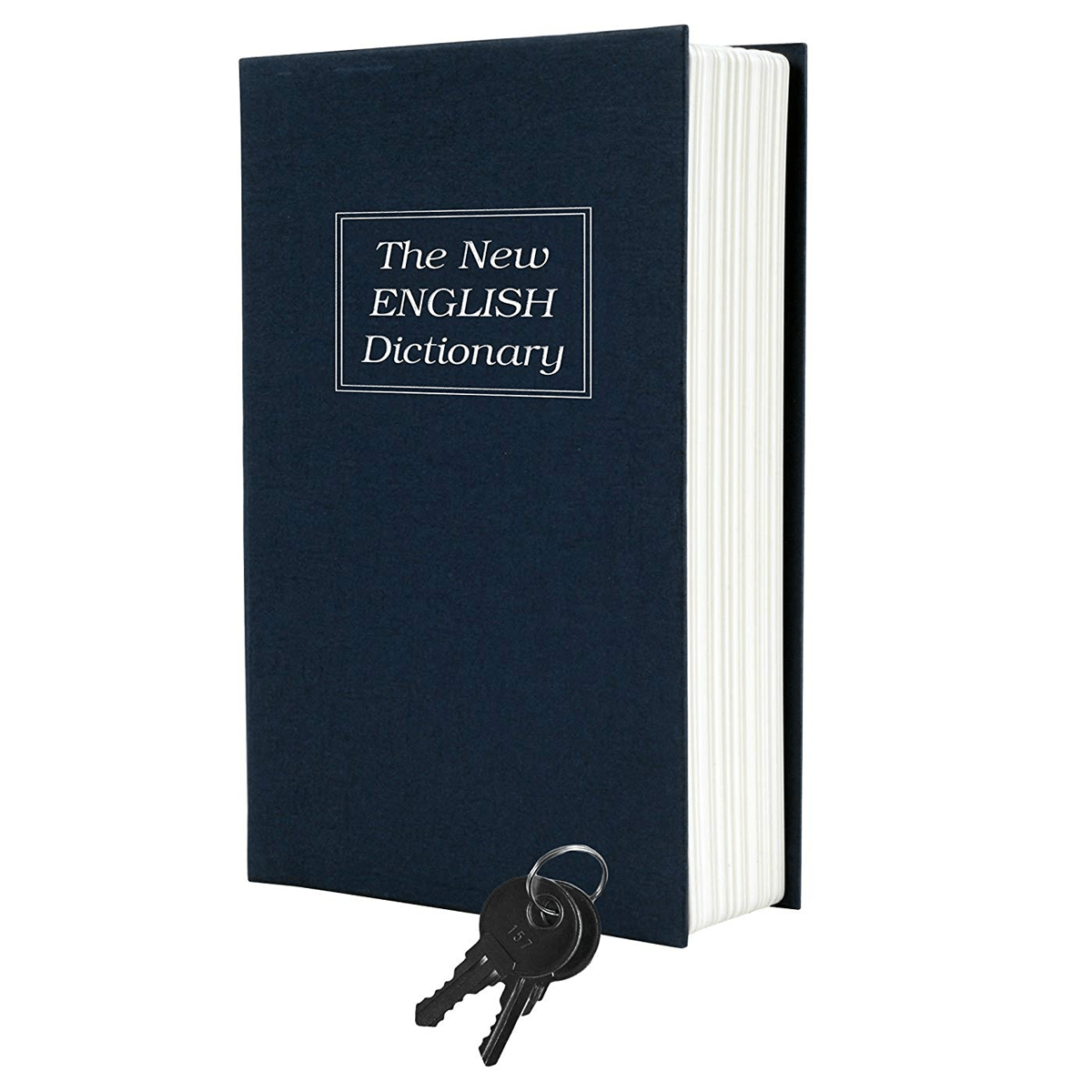 Dictionary Book Safe Security Cash Money Box with key lock