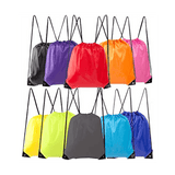 Durable Polyester Drawstring Tote Bags (Pack of 10)