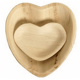 Heart Shaped Palm Leaf Plate ( Pack of 10 )