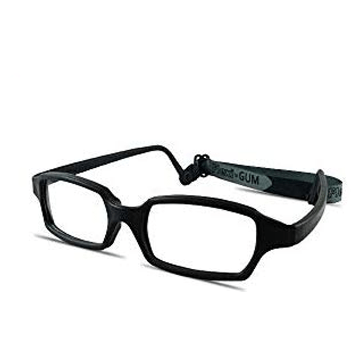 RECTANGULAR Safe-Unbreakable and Flexible Kids Eyeglasses Frame with Strap - Flexi-GUM