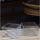 Plastic Food Grade PS Clear Cake DIY Cookies Box Biscuit Packing 50pcs/ Pack 9.5*9.5*6.5cm - SnapZapp