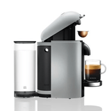 Nespresso - Vertuo Plus Coffee Machine, Silver Deluxe, GCB2-GB-SI-NE1