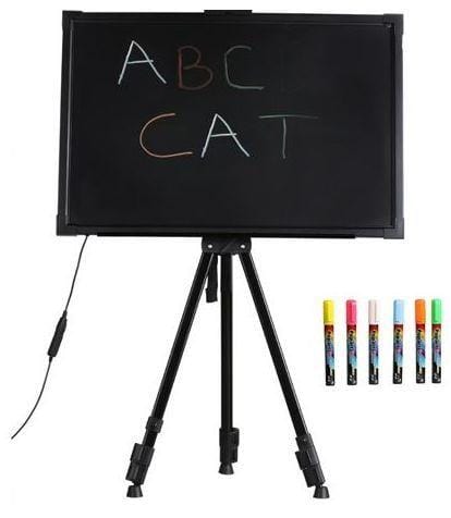 Led Writing Board 60x40cm with Stand and 6 Fluorescent Markers KH8076