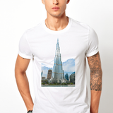 Burj Khalifa - Casual 160Gsm Round Neck T Shirts - SnapZapp