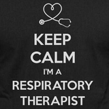Keep Calm Respiratory Therapist  - Casual 160Gsm Round Neck T Shirts - SnapZapp