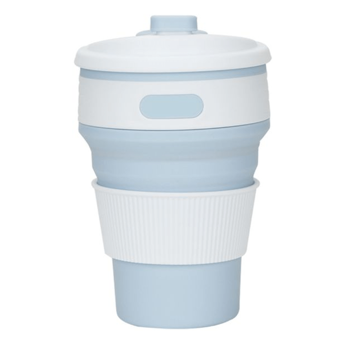 Drinking Collapsible  Bottle for Outdoor Camping / Hiking Silicone Cup blue