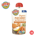 Pear Carrot Apricot Baby Food Puree (6x120g) - Earth's Best Organic