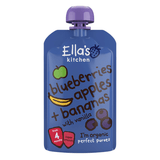 Organic  Blueberries Apples Banana + Vanilla (7X120g) - Ella's Kitchen