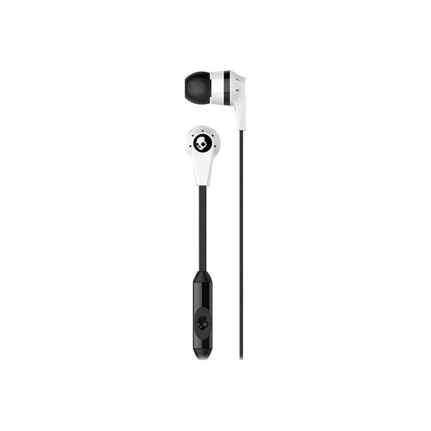 Skullcandy White / Black S2IKFY-101 3.5mm Connector Ink'd 2.0 Earbud Headphones with Mic