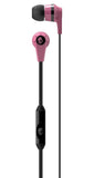 Skullcandy Black/ pink S2IKDY-105 3.5mm Connector Ink'd 2.0 Earbud Headphones with Mic