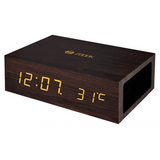 Timeblue Wireless Stereo Speaker System & Wood Alarm Clock