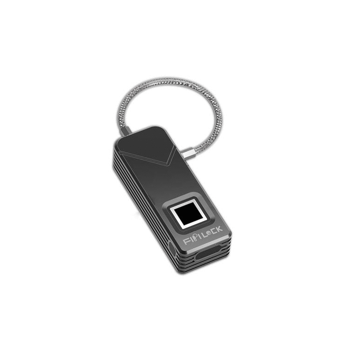 FipiLock Smart Fingerprint Padlock Biometric Lock Portable Outdoor Padlock - SquareDubai