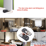 Door Stop Alarm  System Doorstop Safety Tools with 120 dB Siren - SquareDubai