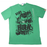 Hulk Men's Green T-shirt Short Sleeves 100 % Cotton  Bio wash - Marvel