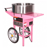 Candyfloss machine with metal bowl