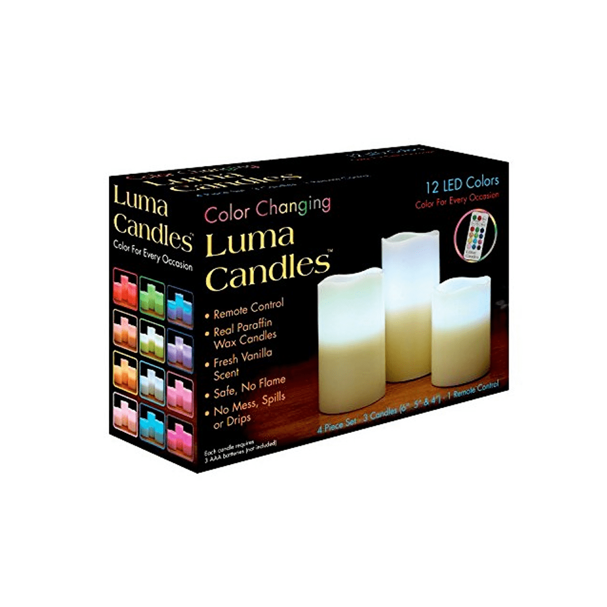 Flameless Color Changing Candles with Remote Control - SquareDubai