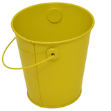 Mini Tin Metal Pail Buckets 4.125” in Assorted Colored (12Pc Pack)