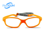 OVAL Safe-Unbreakable and Flexible Kids Eyeglasses Frame with Strap - Flexi-GUM