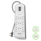 Belkin 6 Outlet Surge Protection Extension Lead, with x2 USB 2.4 Amp Ports