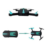 mini pocket drone with camera wifi blue and black with remote