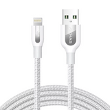Achas Lightning Power cable 1.8 Mtrs,  Braided Charging Cable for ios Devices (white) - SnapZapp