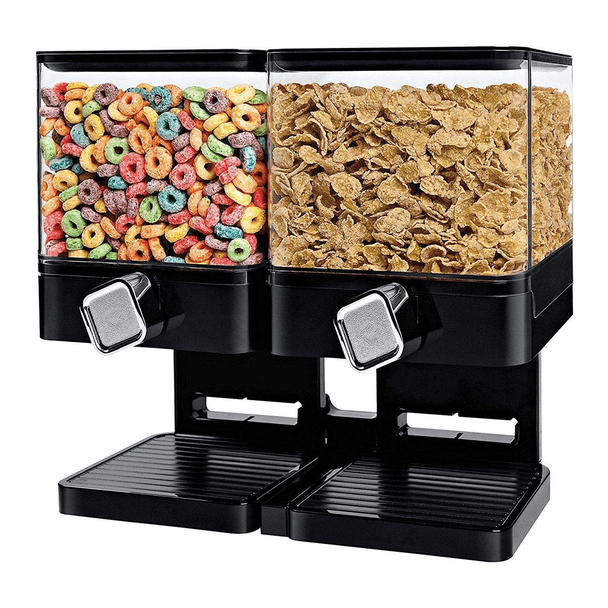 Double Cereal Dispenser Storage Container