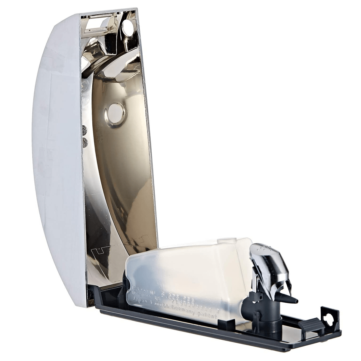 Silvinia Plastic Manual Soap Dispenser - Silver