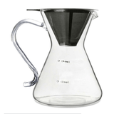 Liying 2-Piece Coffee Jug With Strainer Set Clear