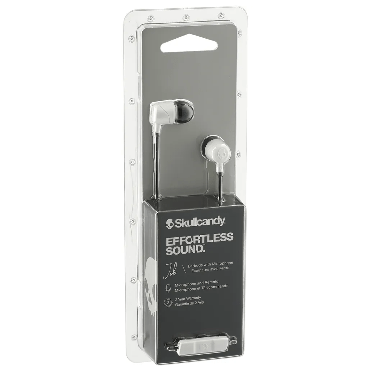 Skullcandy Jib In-Ear Noise-Isolating Earbuds with Microphone - White
