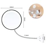 MOGOI 10X Magnifying Makeup Mirror with LED Light