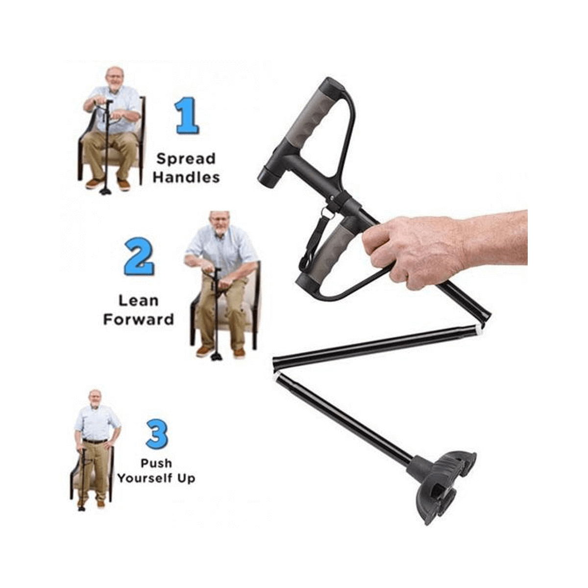 Get Up and Go Cane Double Handle Magic Mobile Cane