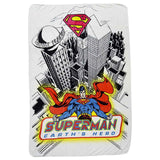 Superman - Flannel Blanket - White