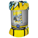 Batman - Flannel Blanket - Yellow