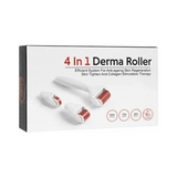 4 in 1 Derma Roller Set 0.5mm 1.0mm 1.5mm Titanium Micro Needles With Travel Case - SquareDubai