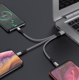 Hoco X47 3-In-1 Harbor Charging Cable(Lightning+Micro+Type-C)